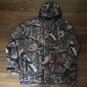 Camouflage lightweight hooded jacket